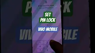 How to set Pin Lock on Vivo Mobile? #shortsfeed #ytshorts #pinlock