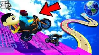 FRANKLIN and SHINCHAN TRIED THE IMPOSSIBLE GOLD JET PARKOUR CHALLENGE in GTA 5