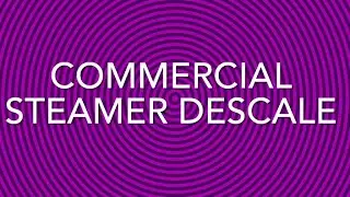 Steamer cooker commercial applications repair - descale and lime remover cleaning maintenance