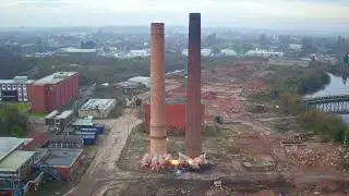 Bradley Demolition Castleford Chimney Explosives Demolition