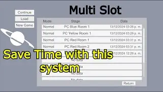 Save and Load MULTI SLOT System #unity #unitygamedevelopment #foryou