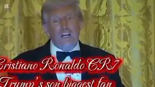 Cristiano Ronaldo CR7 Donald Trump Son's biggest fan #soccer #football #footballhighlights 