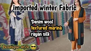 Hidden shopping spot for imported winter Fabric/Affordable and unique fabric @Glowupwithjaveria