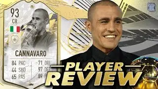 93 PRIME ICON MOMENTS CANNAVARO PLAYER REVIEW - FIFA 22 ULTIMATE TEAM