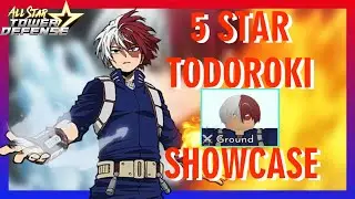 5 STAR SHOTO TODOROKI SHOWCASE || All Star Tower Defense - ROBLOX