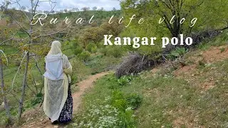 #5 The delicious taste of polo kangar🍚in the nature of the village.🍽️🏡