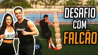 RAQUEL FREESTYLE X FALC&Atilde;O!! (Rei do Futsal contra Rainha das Embaixadinhas)