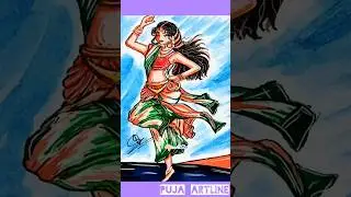 Girl Dancing with Republic Day Drawing #republicday #girldrawing #dancing #fanart #tutorial