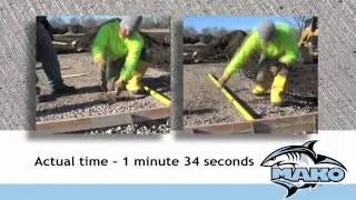 MAKO Screed Supports Side-by-Side Comparison - Faster than wood stakes