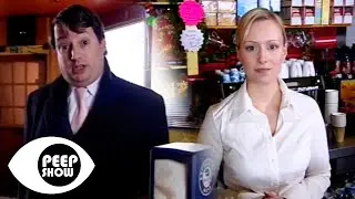Mark Asks A Barista To Marry Him And Tries To Get Run Over | Peep Show