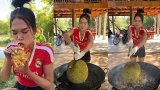 Amazing Cooking deep fried jack fruit recipe