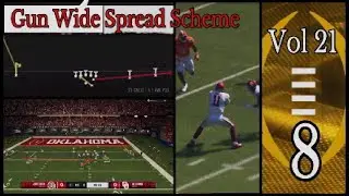 College Football 25 Gun Wide Spread Scheme RPO Read Y Flat