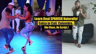 What Happens When an American Tries Salsa in Cali Without a Class 😳  (Learn Spanish Vlog)