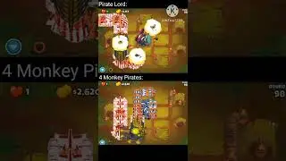 Pirate Lord vs 4 Monkey Pirates (BTD6) #bloonstd6 #btd6 #roadto1ksubs