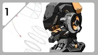 Mecha design story (timelapse + animation) | Project FENRIR | Episode 01 #drawing #painting
