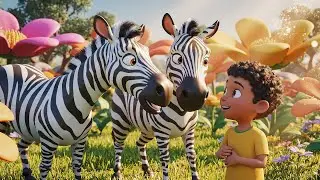 Five Little Zebras Run Run Run | Nursery Rhymes for Kids & Baby Songs