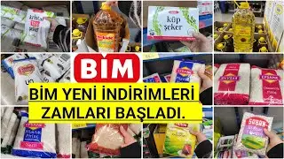 BİM YAĞ PİRİNÇ ŞEKER UN ÇAY YENİ İNDİRİMLER BAŞLADI BİM HAFTALIK İNDİRİMLİ ÜRÜNLER BİM BU HAFTA 