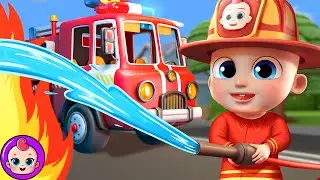 Firefighters Song 🔥🚒 + More | Fire Truck Rescue Team | Bubbleee - Kids Songs