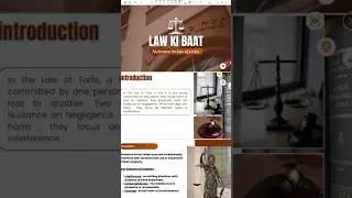 Law of torts , Nuisance overview #360information #lawstudents #nuisance #caselaw #motivation