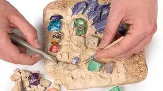 National Geographic Gemstone Dig Kit 💎⛏️ | Real Gemstones & Crystals Excavation for Kids