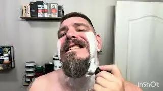 Murker Progress, Sterling Clubman soap/aftershave, Bic Platinum, Badger Brush