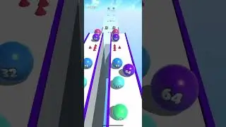 Ball marge 2048 - Satisfying Gameplay #short #ballrun2048 #satisfying #gameplay