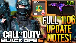 Black Ops 6: все заметки об обновлении 1.06! Настройка оружия, ослабление перка &laquo;Разведка&raquo; и многое другое! (Обновление BO6 META)