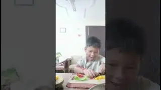 Joy making colourful paper omlet #joy #cooking #fun #work 