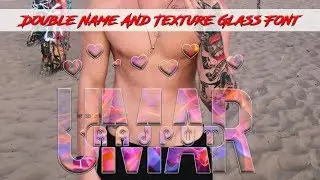 Double Name And Colourful Texture Glass Font in Android in Urdu/Hindi (By Umar Creation)