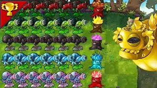 Five kinds PeaShooter + Five kinds TorchWood VS 999Zombies-------Plants vs Zombies