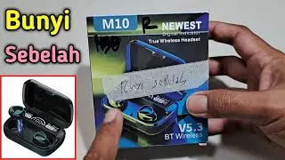 CARA MENGATASI HEADSET TWS M10 BUNYI SEBELAH DAN TOUCH SCREEN ERROR #twsm10 #tws #headsetbluetooth