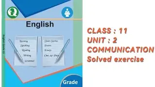 class 11,english solved exercise,chapter 2,communication#englishguide#support #fypシ゚viral#subscribe
