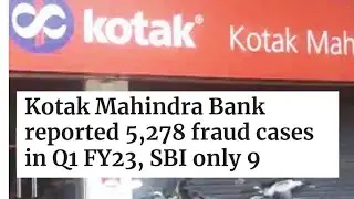 Banks Fraud cases -A leading Private Bank on top in Q 1 FY 22-23 as per RBI report.