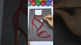 Stylish Heels 👠 Sand Art #Shorts