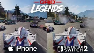 GRID Legends: Deluxe Edition для Nintendo Switch 2 и iPhone 17 Pro &mdash; сравнение игровых сценариев.