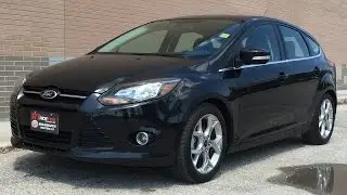 2014 Ford Focus Titanium Hatchback - Luxury Group w/ Leather Heated Seats, Sunroof, Nav | HUGE VALUE
