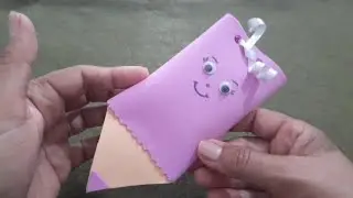 Como Fazer lembrancinha Volta às Aulas/Lápis de E.V.A Porta Doces ✏