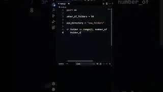 Create Multiple directories using Python OS module #python #shortsfeed #shorts
