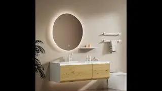 Customized #vanity wooden panel #bathroomcabinet with mirror manufacturers #GalaxyHome