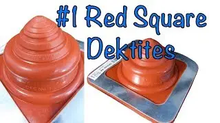 #1 Red Dektite Square Base High Temperature Silicone Flexible Pipe Flashings