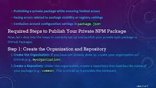 How to Successfully Publish and Install a Private NPM Package to GitHub Packages as an Organization