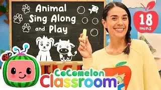 Animals Sing Along and Play | Toddler and Kids Learning With Ms. Appleberry | CoComelon Classroom