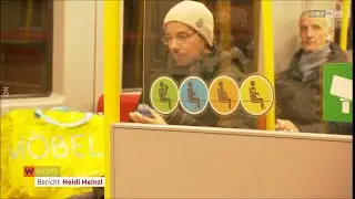 Neue Sitzplatz-Piktogramme in Wiener Linien Fahrzeugen
