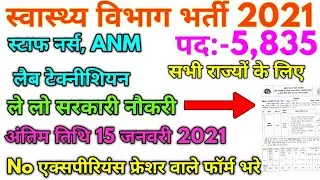 MP NHM Various Post Official New Vacancy Notification From 2020