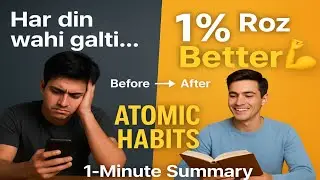 Sirf 1% Roz Better Bano |🔥 AtomicHabits Book Summary | James Clear
