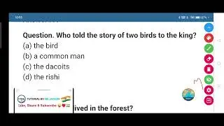 Who told the story of two birds to the king?