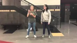 Stage combat (hair pulling & uppercut)