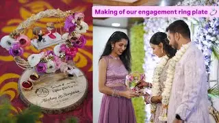 How we customised our engagement ring plate💍 | A💞S | #sanjugowda28 
