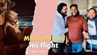 A bad day  at the airport&hellip;..🥺 moon missed his flight ✈️ 💔rush bht tha airport pe