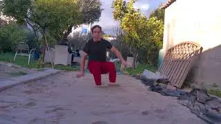 Long jump from an elevated surface and with a scissors technique!!!